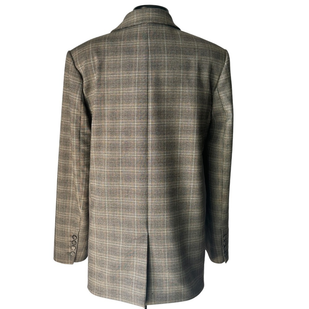 Zara Brown Plaid Blazer - Picture 3 of 8